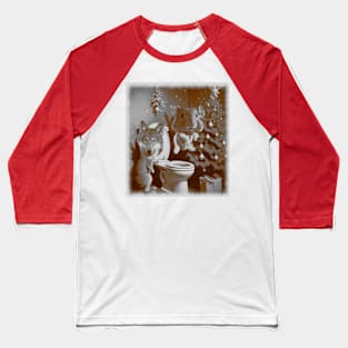 hamster Christmas from toilet Baseball T-Shirt